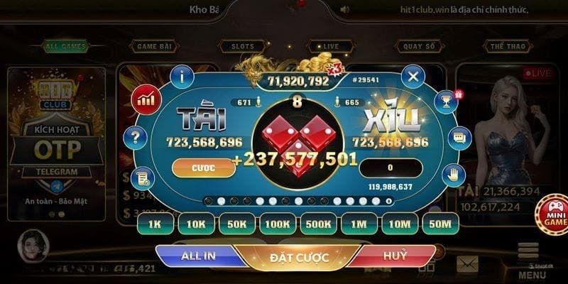 Tài xỉu đổi thưởng 789Club nổi bật với nhiều tính năng độc đáo